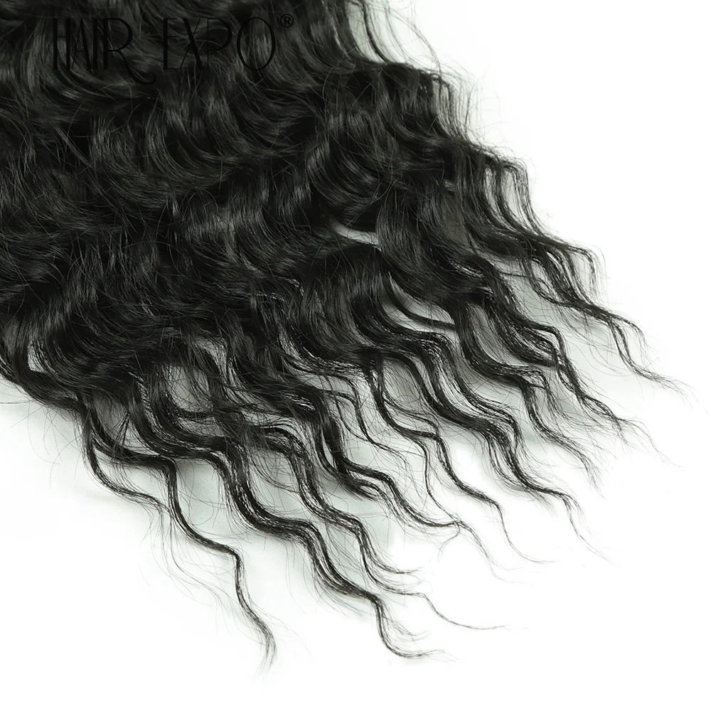 30Inch Freetress Deep Twist Crochet Hair Synthetic Curly Hair Crochet Braids Ocean Wave Braiding Hair Extension Ombre Afro Curls