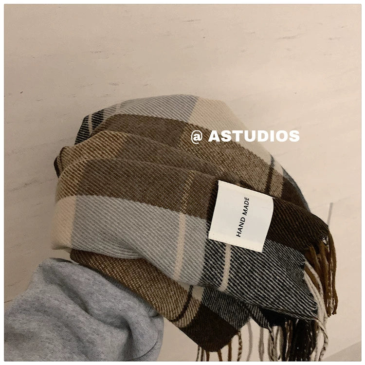 Winter Boyfriend Wool All-Match Couple Women's Scarf