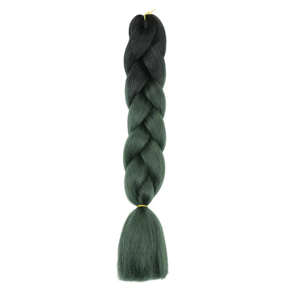 5pcs Synthetic Braiding Hair 24 Inch Jumbo Braid Ombre Jumbo Hair Extension for Women DIY Hair Braids Purple Pink Yellow Red