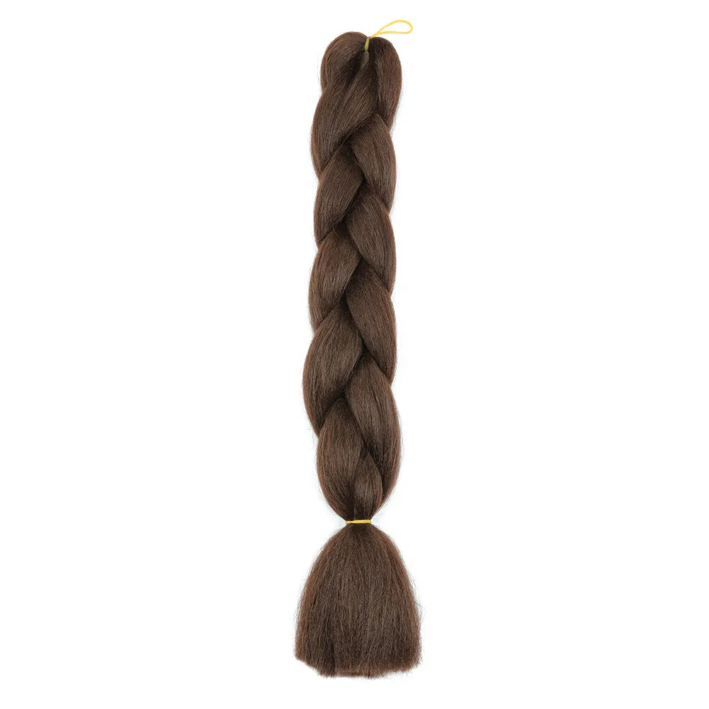 5pcs Synthetic Braiding Hair 24 Inch Jumbo Braid Ombre Jumbo Hair Extension for Women DIY Hair Braids Purple Pink Yellow Red