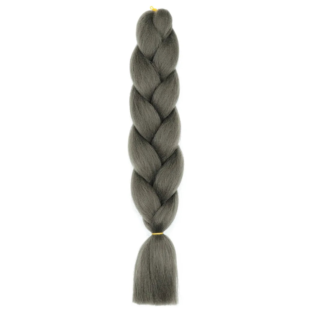 5pcs Synthetic Braiding Hair 24 Inch Jumbo Braid Ombre Jumbo Hair Extension for Women DIY Hair Braids Purple Pink Yellow Red