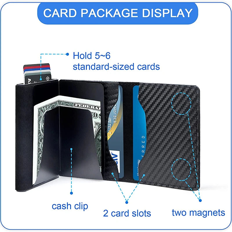Smart Wallet for Airtag Apple Crazy Horse Genuine Leather Cash Credit Card Men Wallet Slim Design Airtags Holder