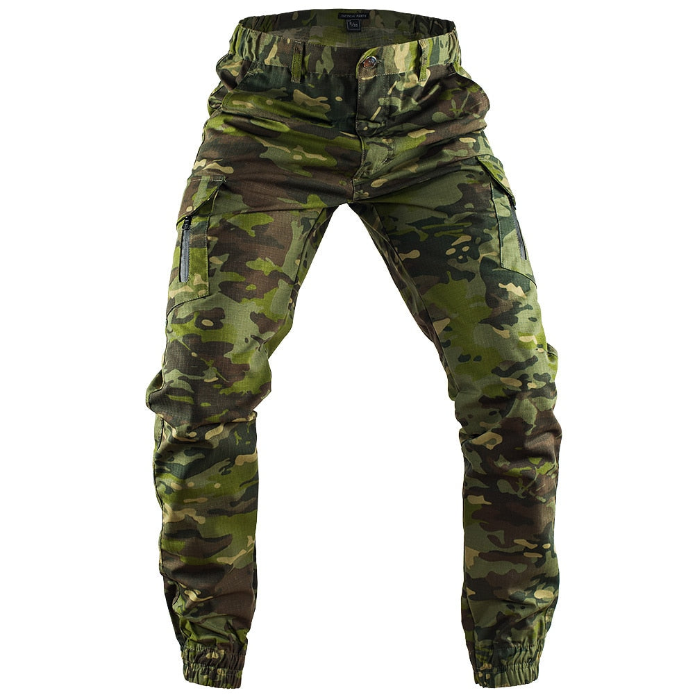Mege Tactical Camouflage Joggers Outdoor Ripstop Cargo Pants Working Clothing Hiking Hunting Combat Trousers Men's Streetwear