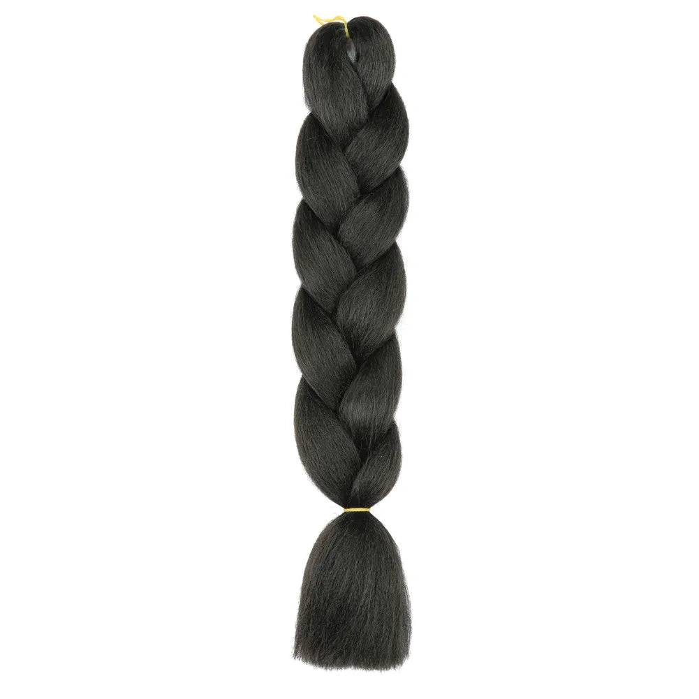 5pcs Synthetic Braiding Hair 24 Inch Jumbo Braid Ombre Jumbo Hair Extension for Women DIY Hair Braids Purple Pink Yellow Red