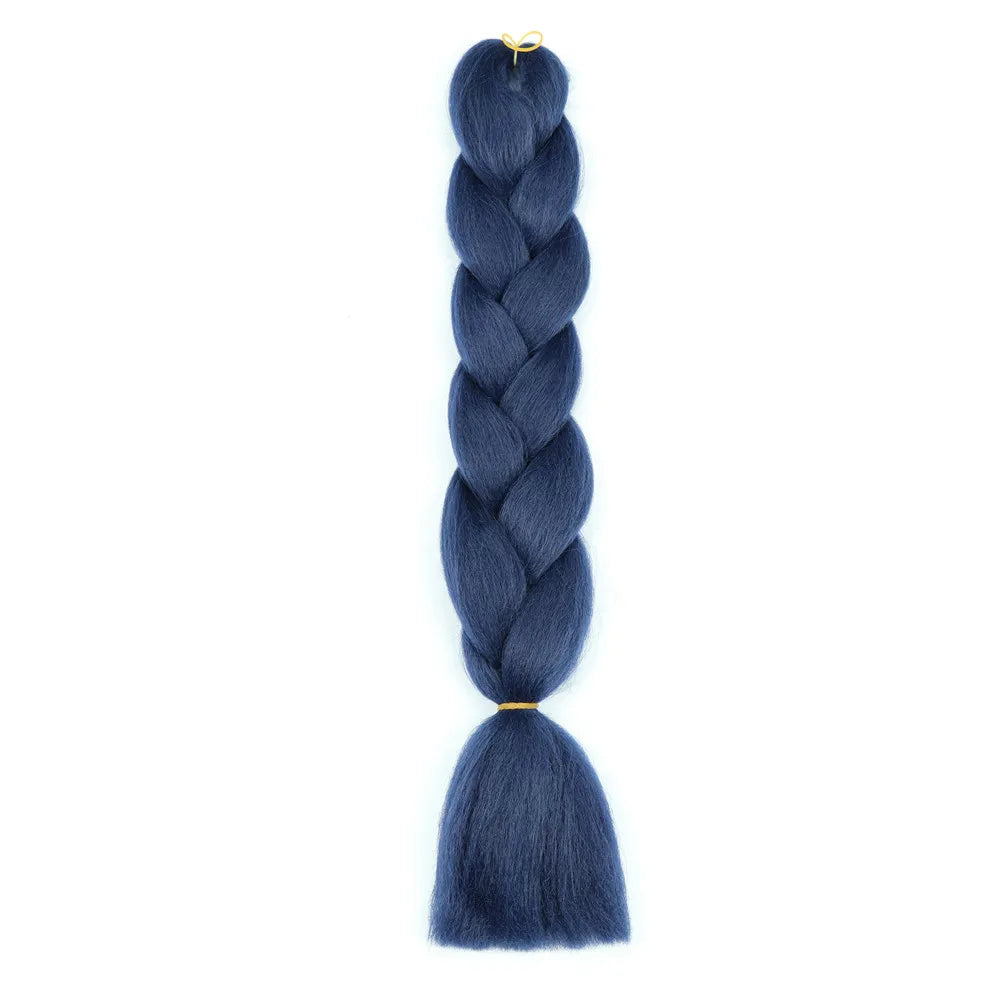 5pcs Synthetic Braiding Hair 24 Inch Jumbo Braid Ombre Jumbo Hair Extension for Women DIY Hair Braids Purple Pink Yellow Red