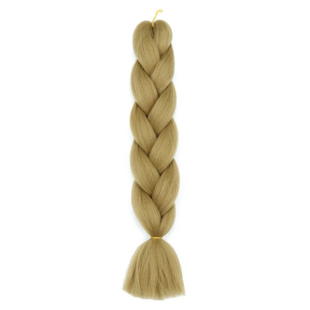 5pcs Synthetic Braiding Hair 24 Inch Jumbo Braid Ombre Jumbo Hair Extension for Women DIY Hair Braids Purple Pink Yellow Red