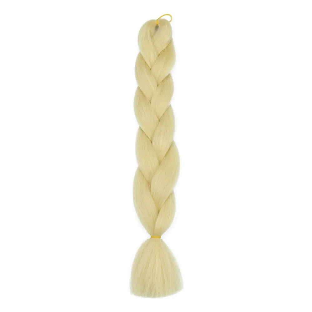 5pcs Synthetic Braiding Hair 24 Inch Jumbo Braid Ombre Jumbo Hair Extension for Women DIY Hair Braids Purple Pink Yellow Red