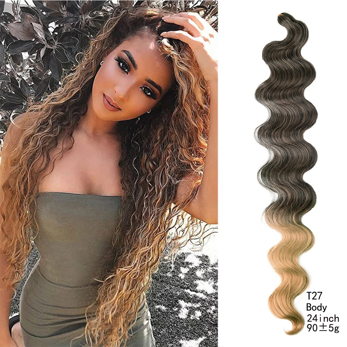 22Inch Deep Wavy Twist Crochet Braiding Hair Extensions Synthetic Braid Afro Curls Water Wave Twist Crochet Braid Hair For Women