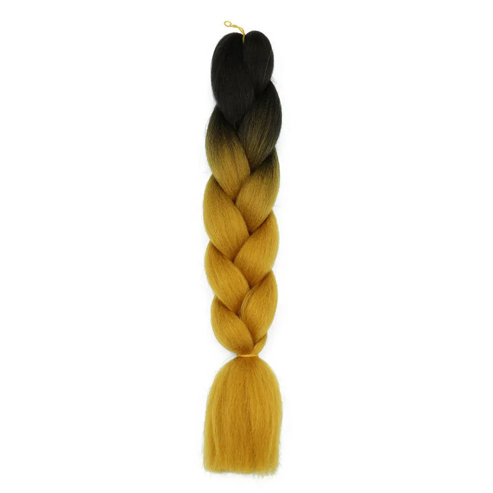 5pcs Synthetic Braiding Hair 24 Inch Jumbo Braid Ombre Jumbo Hair Extension for Women DIY Hair Braids Purple Pink Yellow Red