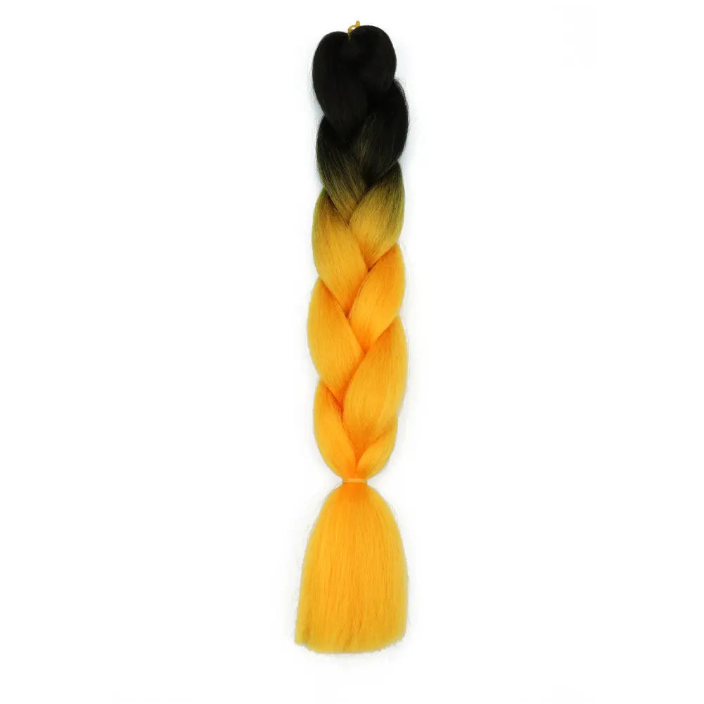 5pcs Synthetic Braiding Hair 24 Inch Jumbo Braid Ombre Jumbo Hair Extension for Women DIY Hair Braids Purple Pink Yellow Red