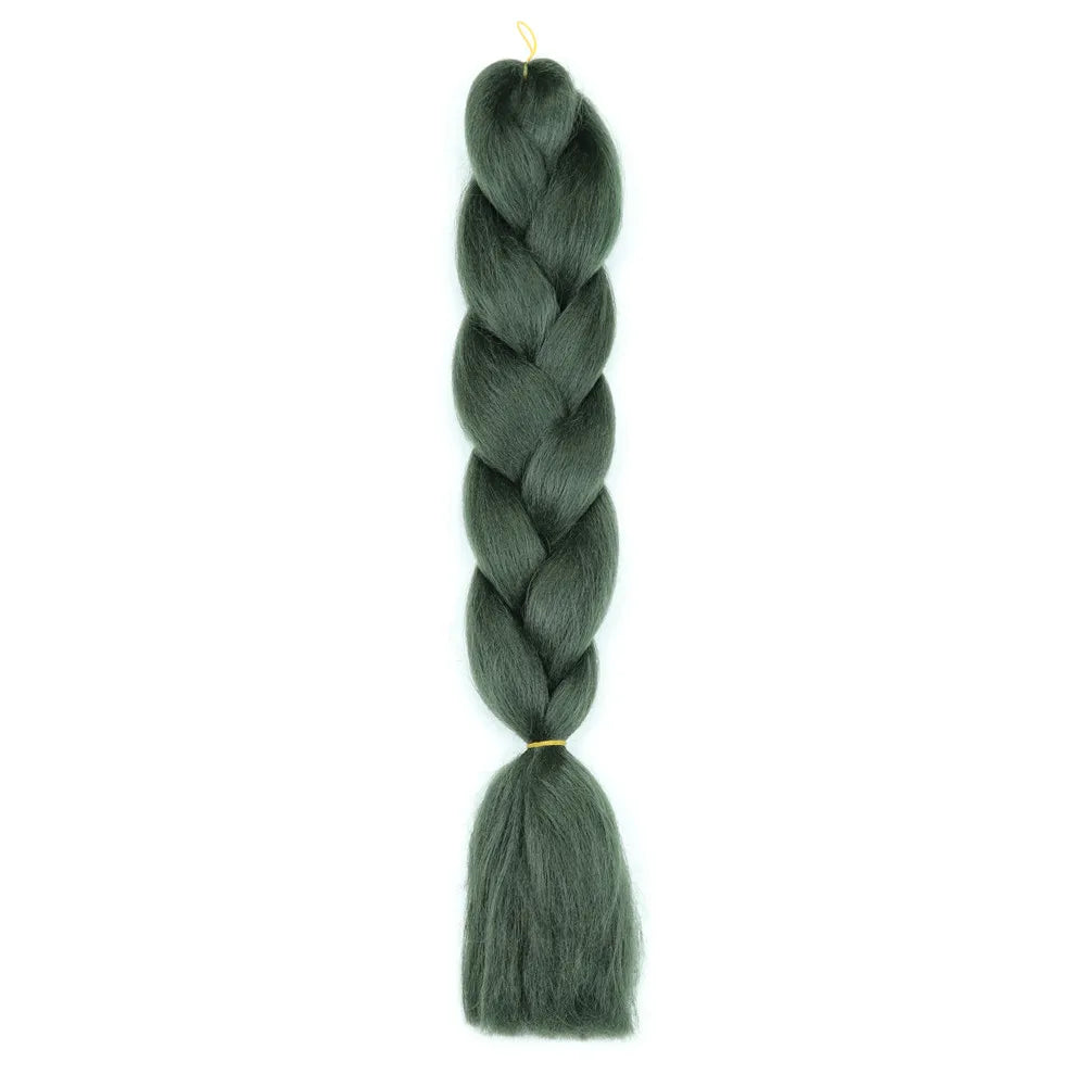 5pcs Synthetic Braiding Hair 24 Inch Jumbo Braid Ombre Jumbo Hair Extension for Women DIY Hair Braids Purple Pink Yellow Red
