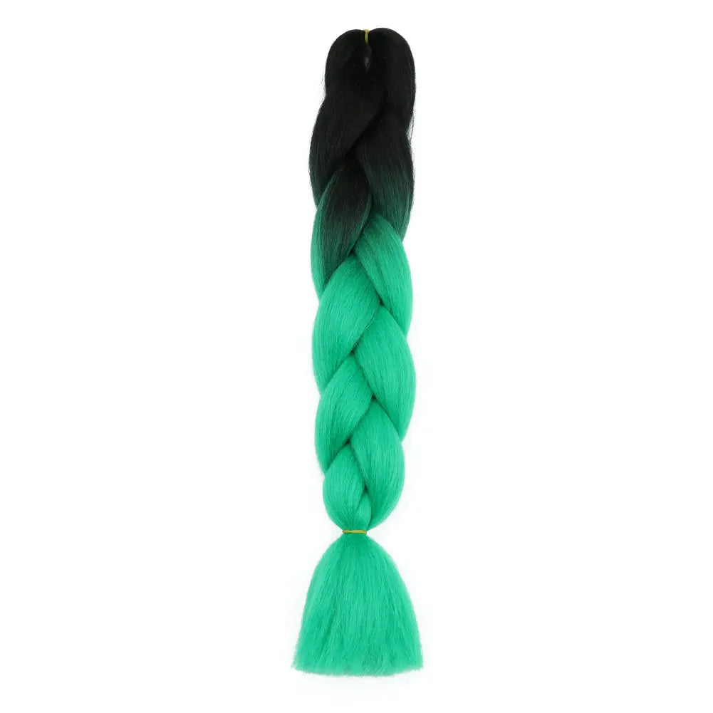 5pcs Synthetic Braiding Hair 24 Inch Jumbo Braid Ombre Jumbo Hair Extension for Women DIY Hair Braids Purple Pink Yellow Red