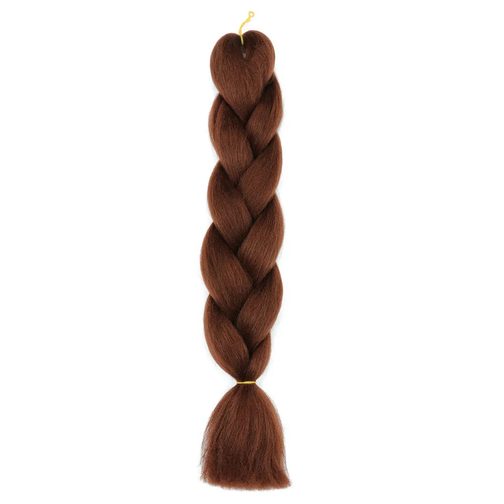 5pcs Synthetic Braiding Hair 24 Inch Jumbo Braid Ombre Jumbo Hair Extension for Women DIY Hair Braids Purple Pink Yellow Red