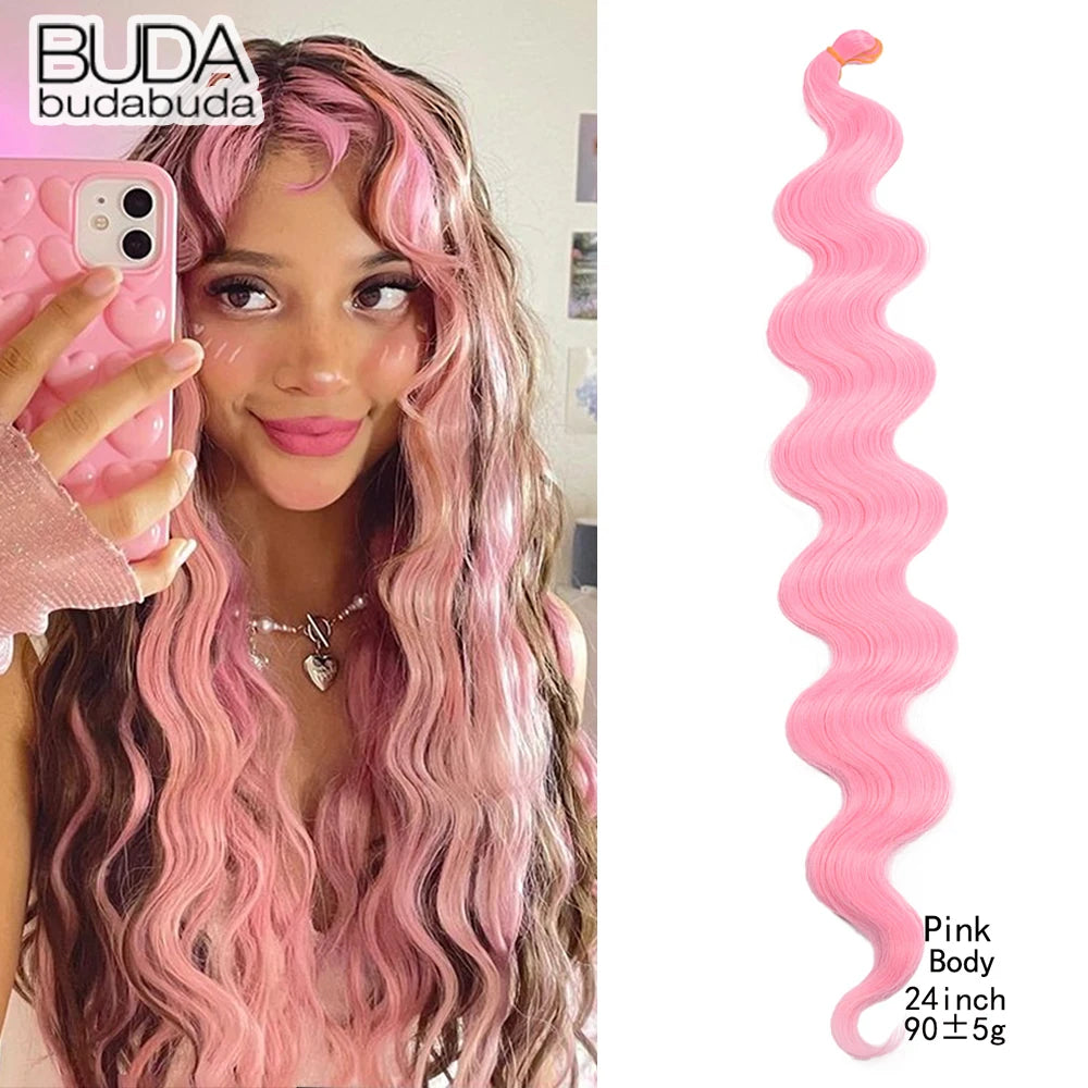 22Inch Deep Wavy Twist Crochet Braiding Hair Extensions Synthetic Braid Afro Curls Water Wave Twist Crochet Braid Hair For Women