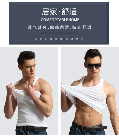 3PCS/set Men's Slimming Vest Men Shaper Vest Body Slimming Underwear Cotton Gym Quality Sportswear Costume M L XL XXL 3XL