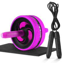 Load image into Gallery viewer, Roller&amp;Jump Rope No Noise Abdominal Wheel Ab