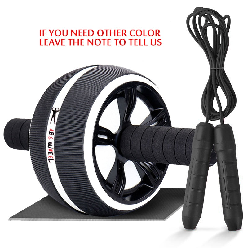 New 2 in 1 Ab Roller&Jump Rope No Noise Abdominal Wheel Ab Roller