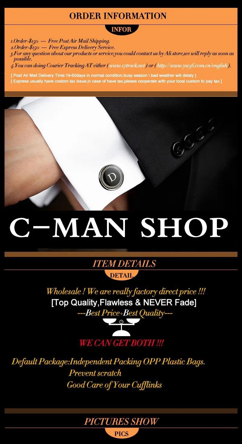 High quality Novelty cuff links copper Metal Laser engraving cufflinks mans French suit accessories Jewellery