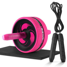 Load image into Gallery viewer, Roller&amp;Jump Rope No Noise Abdominal Wheel Ab