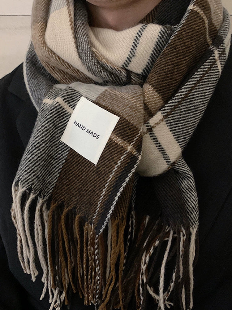 Winter Boyfriend Wool All-Match Couple Women's Scarf