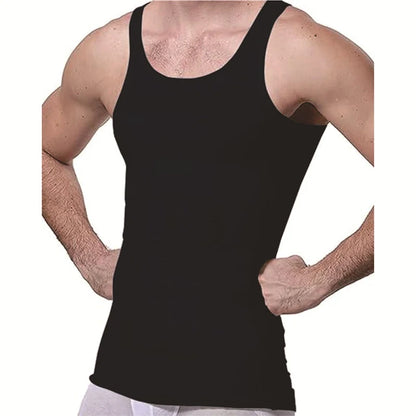 Mens Slimming Body Shaper Vest Shirt Abs Abdomen Slim Gym Workout Tummy Control Compression Tank Top Sleeveless Shapewear