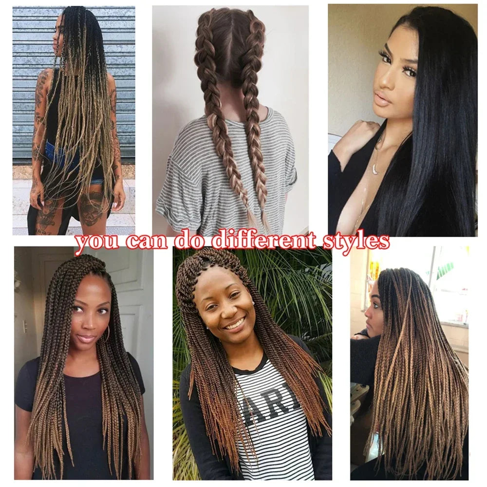 Synthetic Xpression prestretched braiding hair - 3x xpression kanekalon flame retardant smooth yaki braid - 3x x-pression