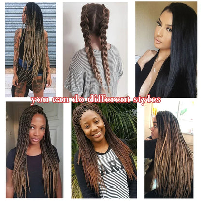 Synthetic Xpression prestretched braiding hair - 3x xpression kanekalon flame retardant smooth yaki braid - 3x x-pression