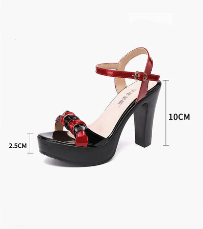 Woman Summer Platform Shoe Woman Elegant Party Sandal Female Women Wedge Heels Sandal  Ladies 2022 High Heel Shoe Size 32-43