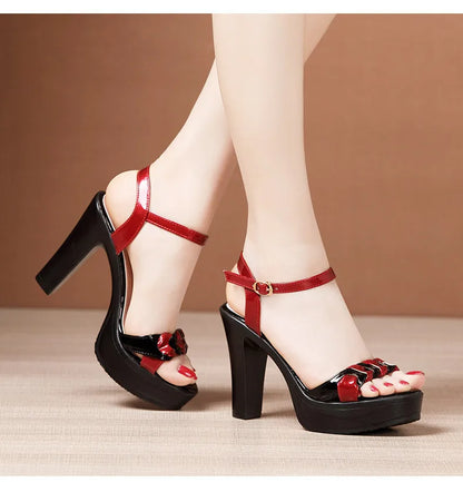 Woman Summer Platform Shoe Woman Elegant Party Sandal Female Women Wedge Heels Sandal  Ladies 2022 High Heel Shoe Size 32-43