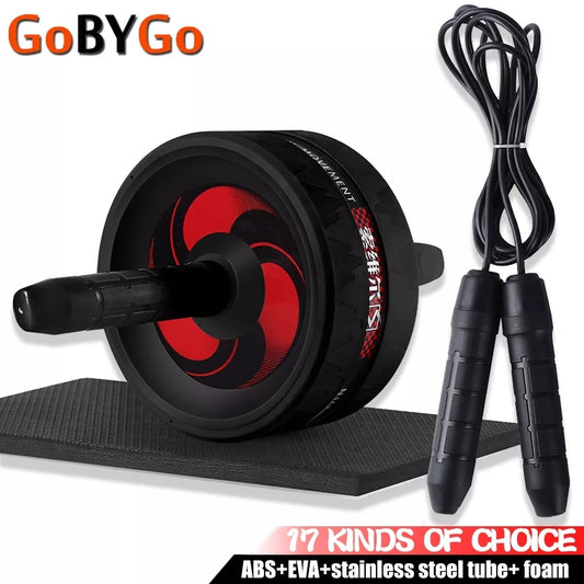 New 2 in 1 Ab Roller&Jump Rope No Noise Abdominal Wheel Ab Roller