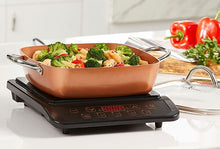 Load image into Gallery viewer, COPPER CHEF BLACK COOKTOP W/ 11&quot; CASSEROLE PAN &amp; LID