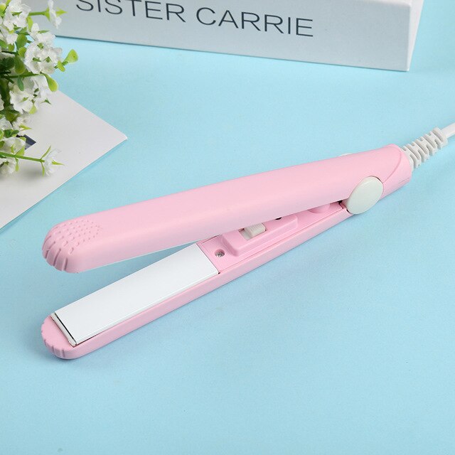 New Mini Hair Straightener Curling hair clipper Hair Crimper Curling Iron curly hair iron Hair Straightener Brush Flat Iron