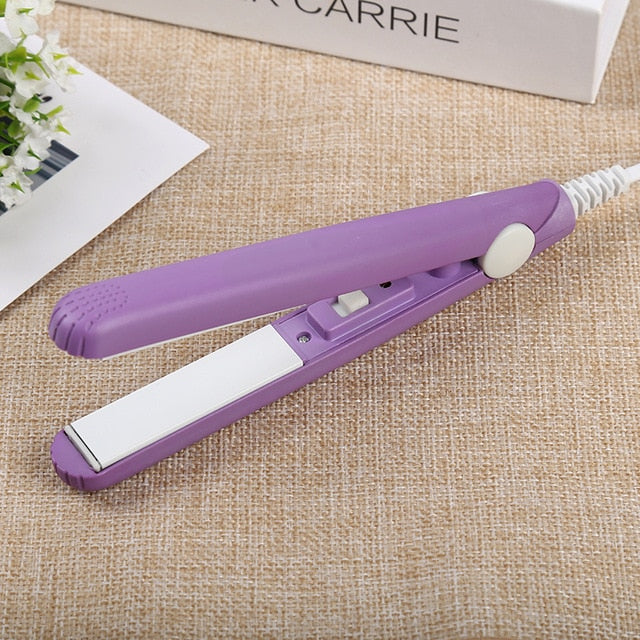 New Mini Hair Straightener Curling hair clipper Hair Crimper Curling Iron curly hair iron Hair Straightener Brush Flat Iron