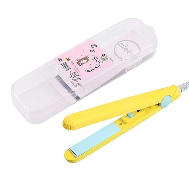 New Mini Hair Straightener Curling hair clipper Hair Crimper Curling Iron curly hair iron Hair Straightener Brush Flat Iron