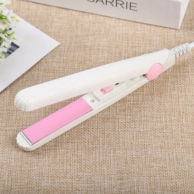 New Mini Hair Straightener Curling hair clipper Hair Crimper Curling Iron curly hair iron Hair Straightener Brush Flat Iron