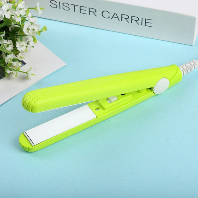 New Mini Hair Straightener Curling hair clipper Hair Crimper Curling Iron curly hair iron Hair Straightener Brush Flat Iron