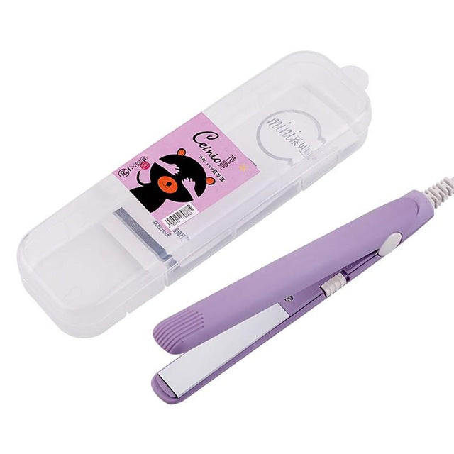 New Mini Hair Straightener Curling hair clipper Hair Crimper Curling Iron curly hair iron Hair Straightener Brush Flat Iron